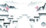 高清版徽派山水画 TIF分层