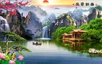 风景如画电视背景墙