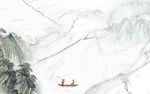 中国风爵士白山水 tif分层