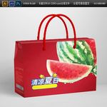 水果特产礼盒包装平面图