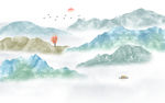 水墨山水画