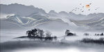 中式山水晶瓷装饰画