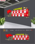 红色十九大党的光辉历程文化墙