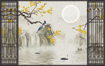禅意背景墙