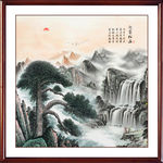 迎客松国画迎客松