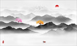 禅意山水画