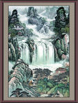 聚宝盆山水画