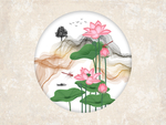 新中式背景墙