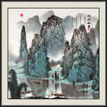山水画国画山水画