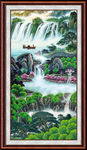竖幅山水画