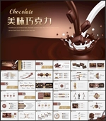 巧克力甜点美味蛋糕面包点心模板
