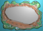 稳如泰山茶盘精雕图