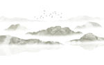 抽象山水画