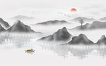 水墨山水画