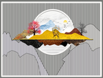 新中式装饰画背景墙
