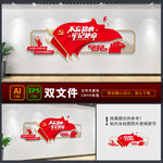 不忘初心 党建背景墙
