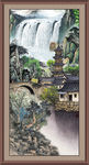 聚宝盆山水画