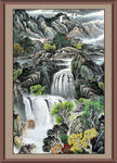 聚宝盆山水画