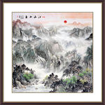 中堂画山水画