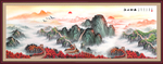 五岳独尊鸿运当头巨幅高清装饰画