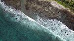高清实拍海浪沙滩
