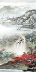 最新山水玄关画 TIF分层