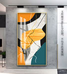 抽象玄关画