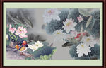 国画 荷花