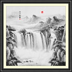 新中式山水画