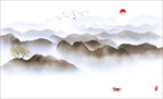 新中式山水装饰画
