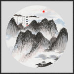 新中式山水画