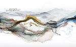 中国风爆款新山水画 TIF分层