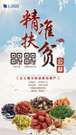 简洁大气精准扶贫公益宣传海报