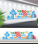 和谐社区 幸福邻里文化墙
