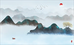 新中式水墨背景