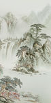中式山水画玄关 TIF分层