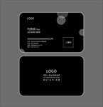 黑色简约名片