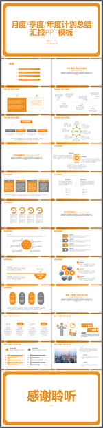 简约大气年度计划总结汇报PPT