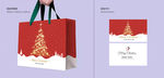 圣诞手提袋圣诞贺卡设计