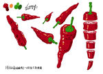 辣椒素材
