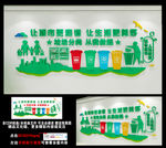 城市环保垃圾分尖从我做起文化墙