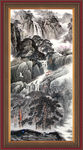 国画瀑布
