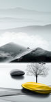 新品玄关新画山水 TIF分层