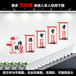 校园楼梯展板