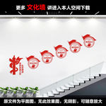 武装部楼梯文化墙