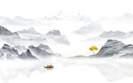 水墨山水画