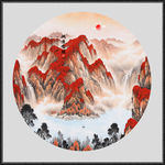 聚宝盆山水画