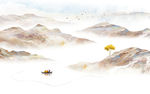 水墨山水画