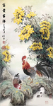 公鸡大吉图富贵吉祥