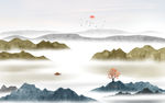 水墨山水画